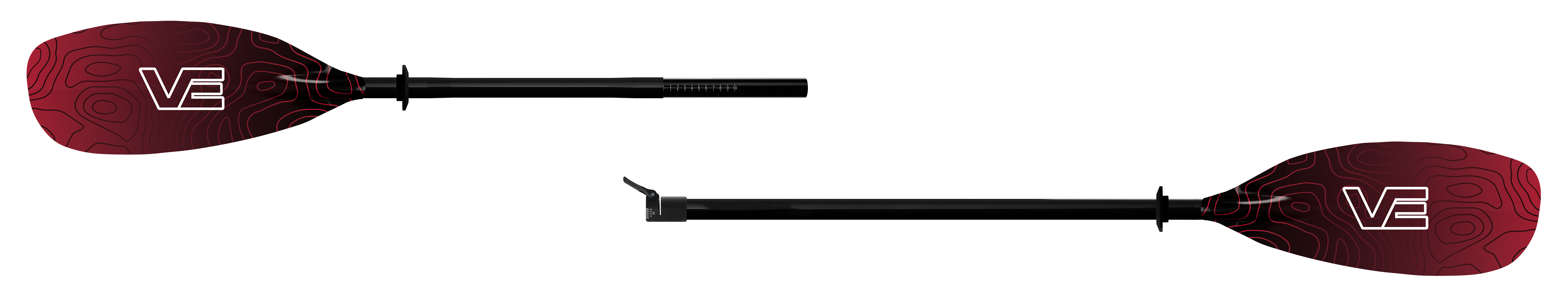 VE glass Fara - Glass shaft - VE Paddles