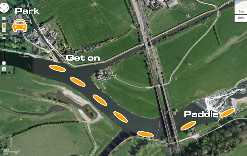 Trent Lock map